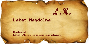 Lakat Magdolna névjegykártya