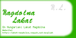 magdolna lakat business card